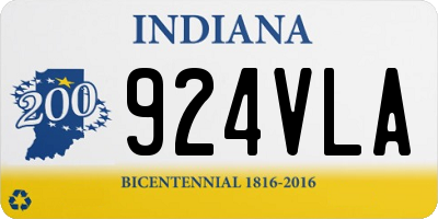 IN license plate 924VLA