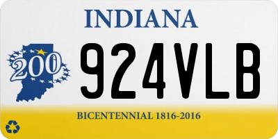 IN license plate 924VLB