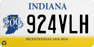 IN license plate 924VLH