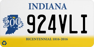 IN license plate 924VLI