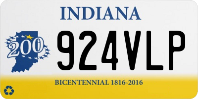 IN license plate 924VLP