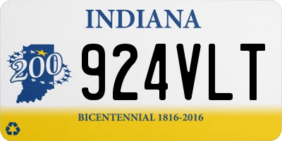 IN license plate 924VLT