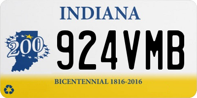 IN license plate 924VMB