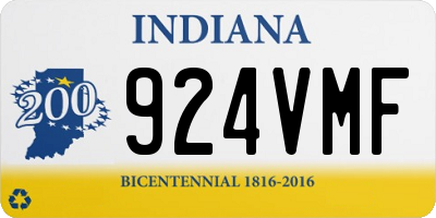 IN license plate 924VMF