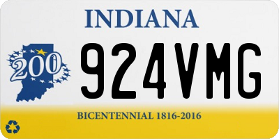 IN license plate 924VMG