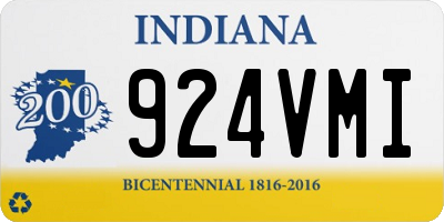 IN license plate 924VMI