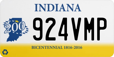 IN license plate 924VMP