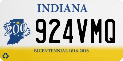 IN license plate 924VMQ