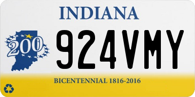 IN license plate 924VMY