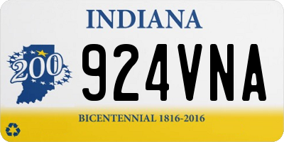IN license plate 924VNA