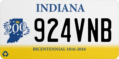 IN license plate 924VNB