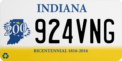 IN license plate 924VNG