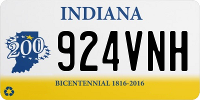 IN license plate 924VNH