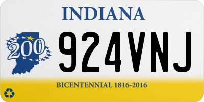 IN license plate 924VNJ