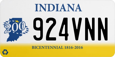 IN license plate 924VNN