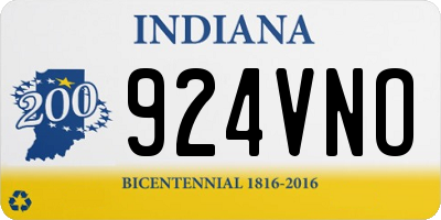 IN license plate 924VNO