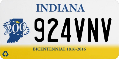 IN license plate 924VNV