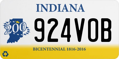 IN license plate 924VOB