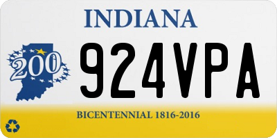 IN license plate 924VPA