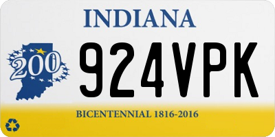 IN license plate 924VPK
