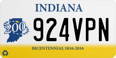 IN license plate 924VPN