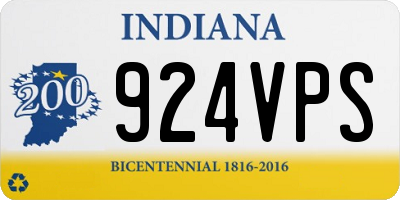 IN license plate 924VPS