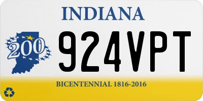 IN license plate 924VPT