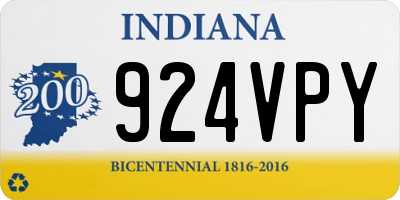 IN license plate 924VPY