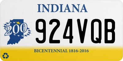 IN license plate 924VQB