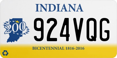 IN license plate 924VQG