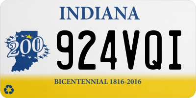 IN license plate 924VQI