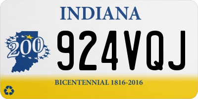 IN license plate 924VQJ