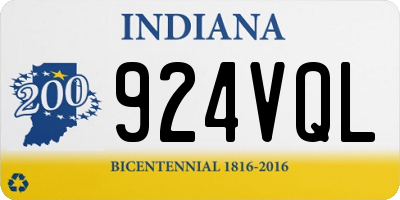 IN license plate 924VQL