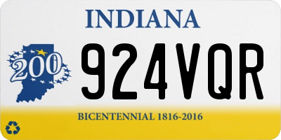 IN license plate 924VQR