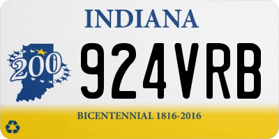 IN license plate 924VRB