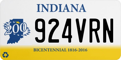 IN license plate 924VRN
