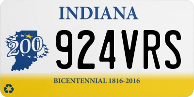 IN license plate 924VRS