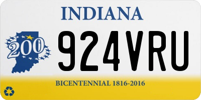 IN license plate 924VRU