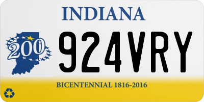 IN license plate 924VRY