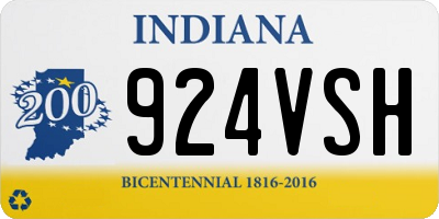 IN license plate 924VSH