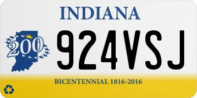 IN license plate 924VSJ