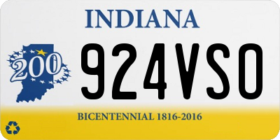 IN license plate 924VSO