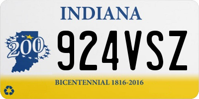 IN license plate 924VSZ