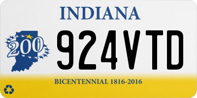 IN license plate 924VTD