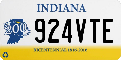 IN license plate 924VTE