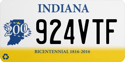 IN license plate 924VTF