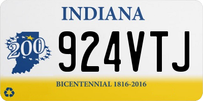 IN license plate 924VTJ