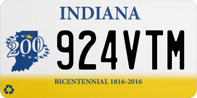 IN license plate 924VTM