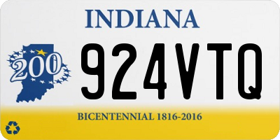 IN license plate 924VTQ