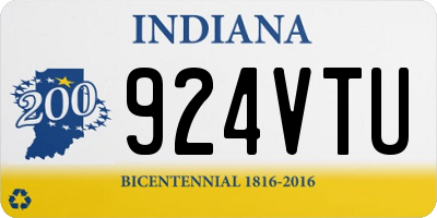 IN license plate 924VTU